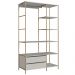 Closet Roupeiro Industrial 02 Gvt 180 Cm P1025 Arenas Dourado PP