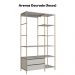 Closet Roupeiro Industrial 02 Gvt 180 Cm P1025 Arenas Dourado PP