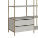 Closet Roupeiro Industrial 02 Gvt 180 Cm P1025 Arenas Dourado PP