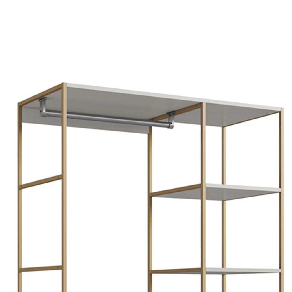 Closet Roupeiro Industrial 02 Gvt 180 Cm P1025 Arenas Dourado PP