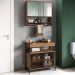 Conjunto de Banheiro Gabinete E Espelheira P103841 Mell PP Milani Store