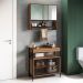 Conjunto de Banheiro Gabinete E Espelheira P103841 Mell PP Milani Store