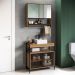 Conjunto para Banheiro 3 Peças com Cuba P103841C Mell PP Milani Store
