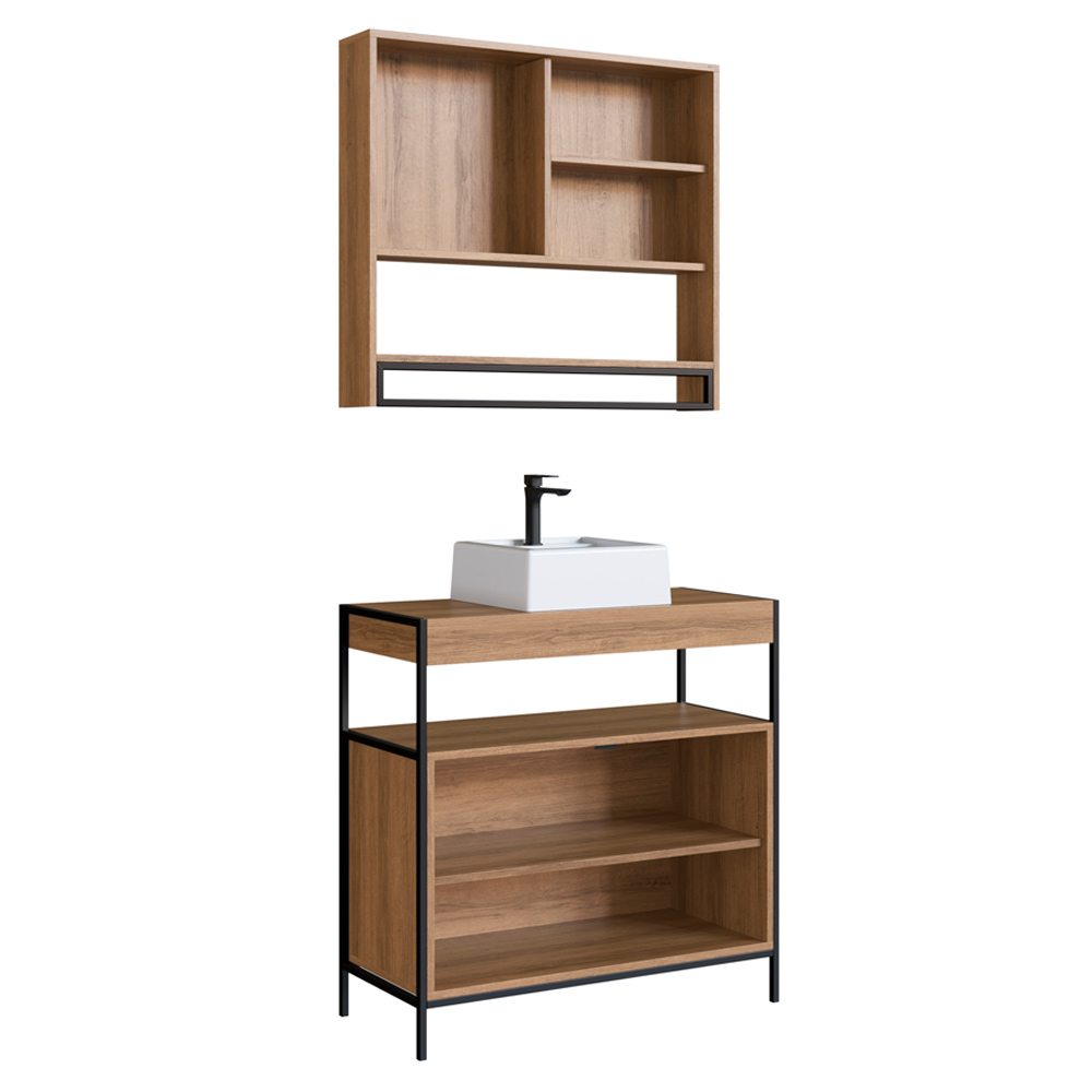 Conjunto para Banheiro 3 Peças com Cuba P103841C Mell PP Milani Store
