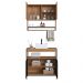 Conjunto para Banheiro 3 Peças com Cuba P103841C Mell PP Milani Store