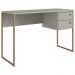 Escrivaninha 2 Gavetas 120 cm P1012 Arenas Dourado PP Milani Store