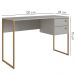 Escrivaninha 2 Gavetas 120 cm P1012 Arenas Dourado PP Milani Store