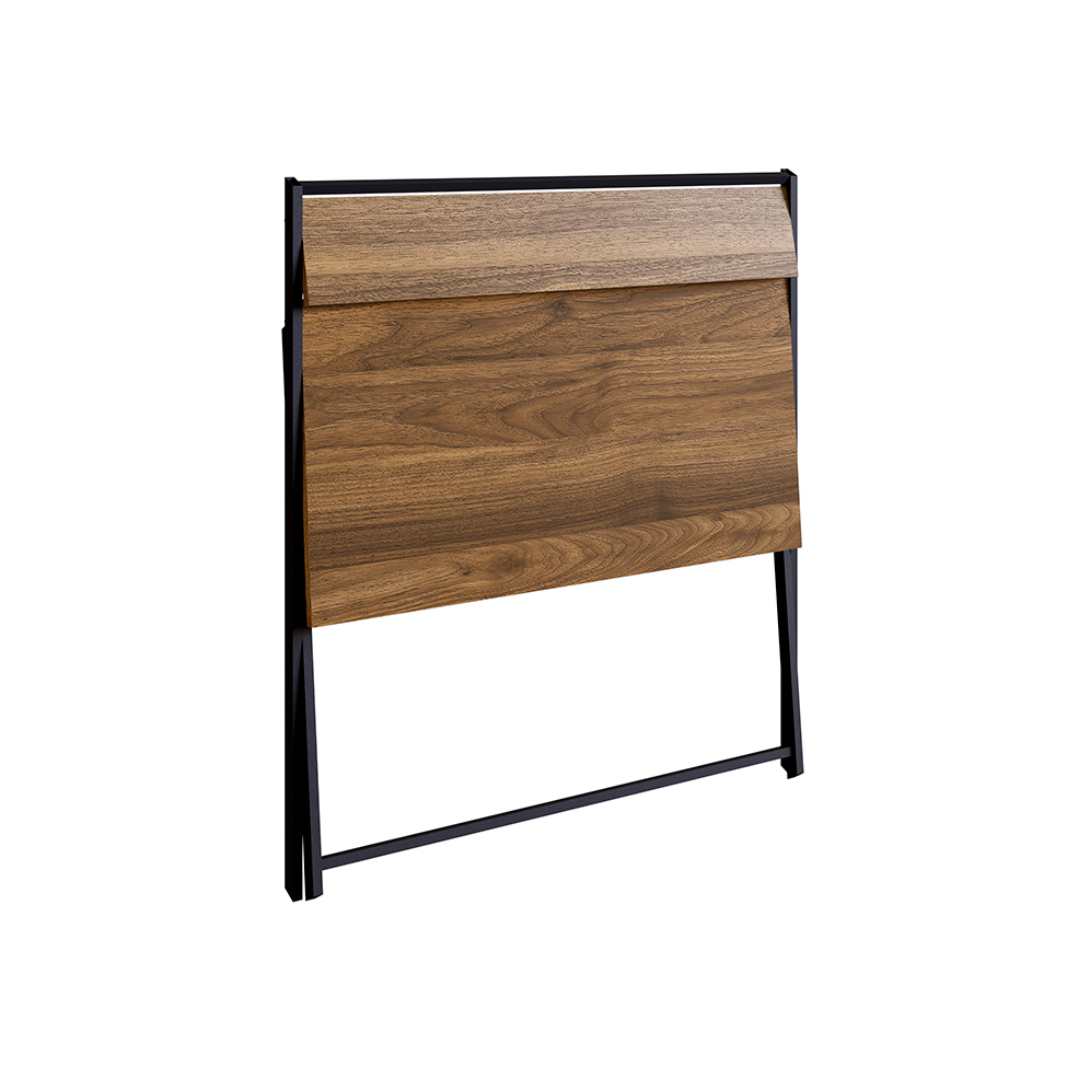 Escrivaninha Dobrável Steel Wood Noce Oro e Preta