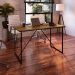 Escrivaninha Steel Wood Noce Oro e Preta