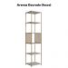 Estante 180 Cm Estilo Industrial Com Tela P1023 Arenas Dourado PP