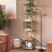 Estante 180 Cm Estilo Industrial Com Tela P1023 Arenas Dourado PP