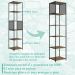 Estante 180 Cm Estilo Industrial Com Tela P1023 Preto Mell PP