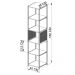 Estante 180 Cm Estilo Industrial Com Tela P1023 Preto Mell PP