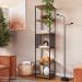 Estante 180 Cm Estilo Industrial Com Tela P1023 Preto Mell PP