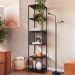 Estante 180 Cm Estilo Industrial Com Tela P1023 Preto PP
