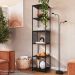 Estante 180 Cm Estilo Industrial Com Tela P1023 Preto PP