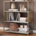 Estante Estilo Industrial 94 Cm Com Tela P1024 Arenas Dourado PP