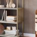 Estante Estilo Industrial 94 Cm Com Tela P1024 Arenas Dourado PP