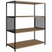 Estante Estilo Industrial 94 Cm Com Tela P1024 Preto Mell PP