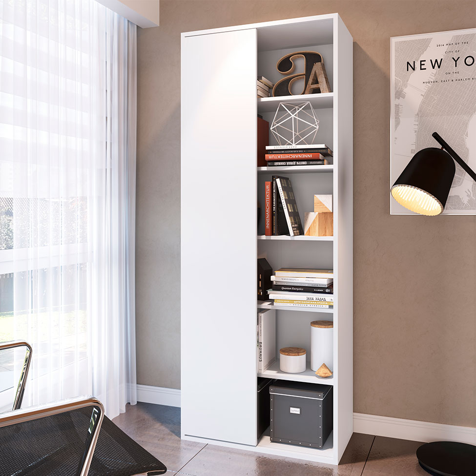 Estante Livreiro Office 1 PT Branca