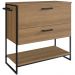 Gabinete Banheiro Industrial 80 CM 1028 Mell Aço Preto PP