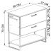 Gabinete Banheiro Industrial 80 CM 1028 Mell Aço Preto PP
