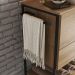 Gabinete Banheiro Industrial 80 CM 1028 Mell Aço Preto PP
