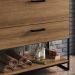 Gabinete Banheiro Industrial 80 CM 1028 Mell Aço Preto PP