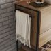Gabinete E Cuba Banheiro Industrial 80 CM PT Gav 1028X94101 Mell Branco PP