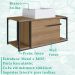 Gabinete Susp E Cuba Marmore Sintetico P1019X94101 Mell Branco PP