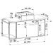 Gabinete Susp E Cuba Marmore Sintetico P1019X94101 Mell Branco PP
