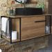 Gabinete Susp E Cuba Marmore Sintetico P1019X94101 Mell Preto PP