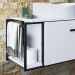 Gabinete Susp E Cuba Marmore Sintetico P1019X941012 Branco Branco PP