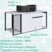 Gabinete Susp E Cuba Marmore Sintetico P1019X941012 Branco Preto PP