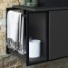Gabinete Susp E Cuba Marmore Sintetico P1019X941012 Grafite Preto PP
