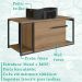 Gabinete Susp E Cuba Marmore Sintetico P1019X941012 Mell Preto PP