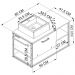 Gabinete Suspenso Banheiro 80 cm Com Cuba Preto Branco P1007 PP