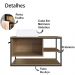 Gabinete Suspenso Banheiro 80 cm Com Cuba Preto Mel P1007 PP