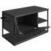Gabinete Suspenso Banheiro 80 cm Cuba E Espelheira Preto Grafite P1013 PP