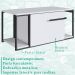 Gabinete Suspenso Para Banheiro 1 PT Basc P1019 Preto Branco PP