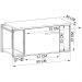 Gabinete Suspenso Para Banheiro 1 PT Basc P1019 Preto Grafite PP