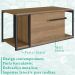 Gabinete Suspenso Para Banheiro 1 PT Basc P1019 Preto Mell PP