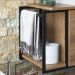 Gabinete Suspenso Para Banheiro 1 PT Basc P1019 Preto Mell PP