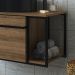 Gabinete Suspenso Para Banheiro 1 PT Basc P1019 Preto Mell PP