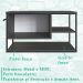 Gabinete Suspenso Para Cuba Banheiro 1 PT Basc P1007 Preto Grafite PP