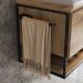 Gabinete Suspenso Para Cuba Banheiro 1 PT Basc P1007 Preto Mell PP