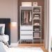 Guarda-Roupa Closet Modulado Dormitório 3 Gavetas Branco