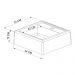 Kit Gabinete e Cuba Para Banheiro P1038C Grafite PP Milani Store