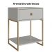 Mesa De Cabeceira Estilo Industrial 01 Gvt P1026 Arenas Dourado PP