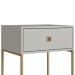 Mesa De Cabeceira Estilo Industrial 01 Gvt P1026 Arenas Dourado PP